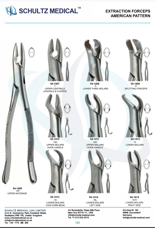 Extraction Forceps, American Pattern